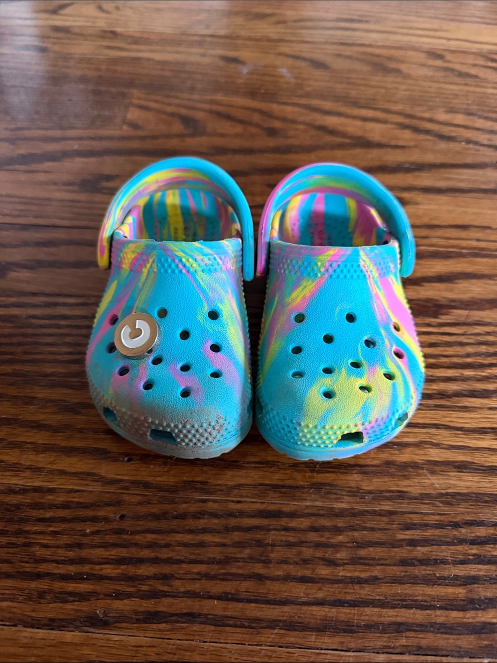 Kids Tie-Dye Crocs - Blue Multicolor